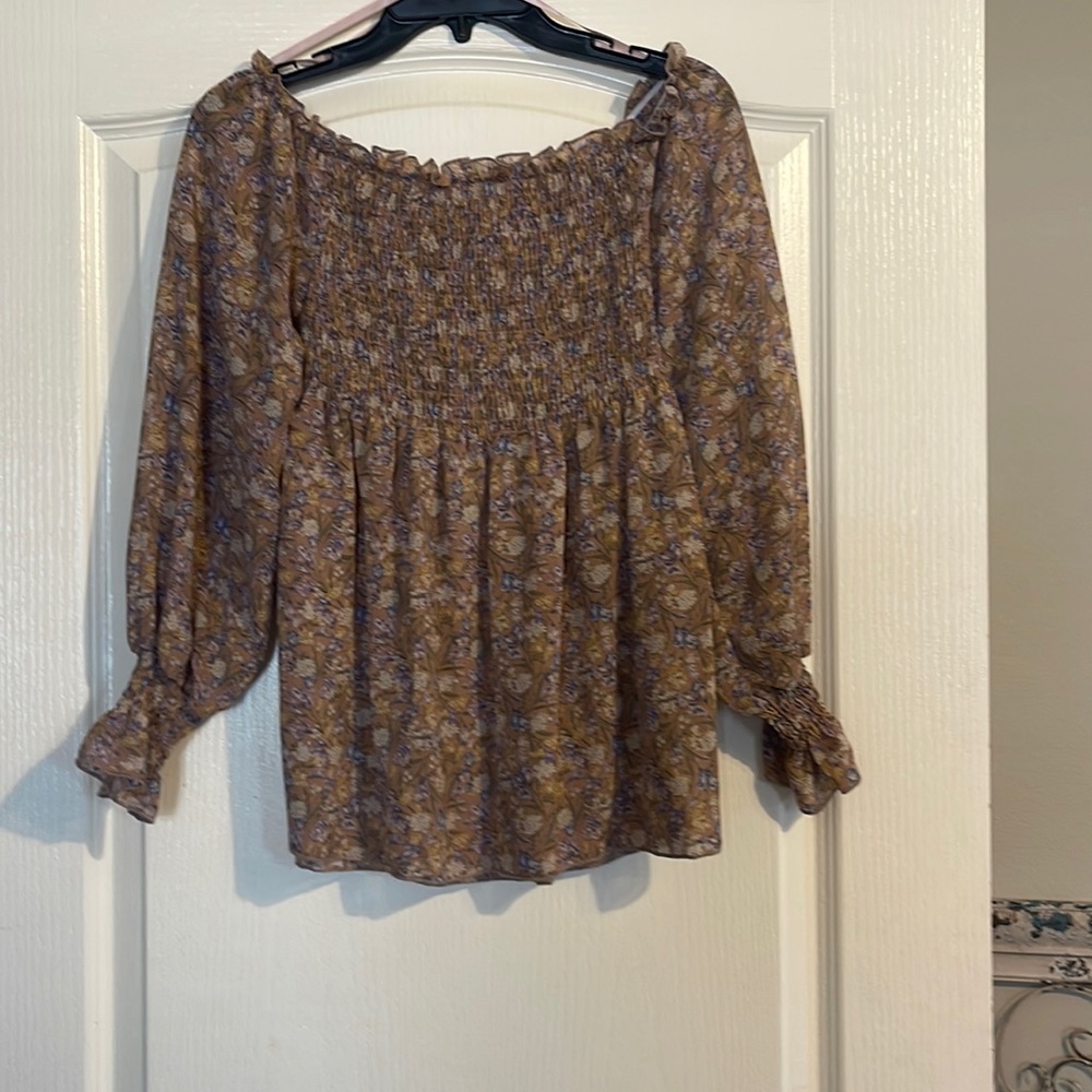 Boho off shoulder top